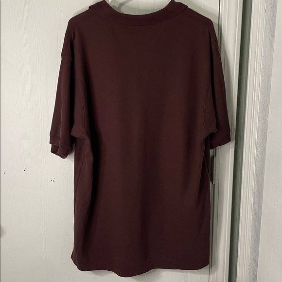 Patagonia Men’s Polo 100% Organic Cotton Logo Maroon Shirt Size Large - Picture 6 of 6